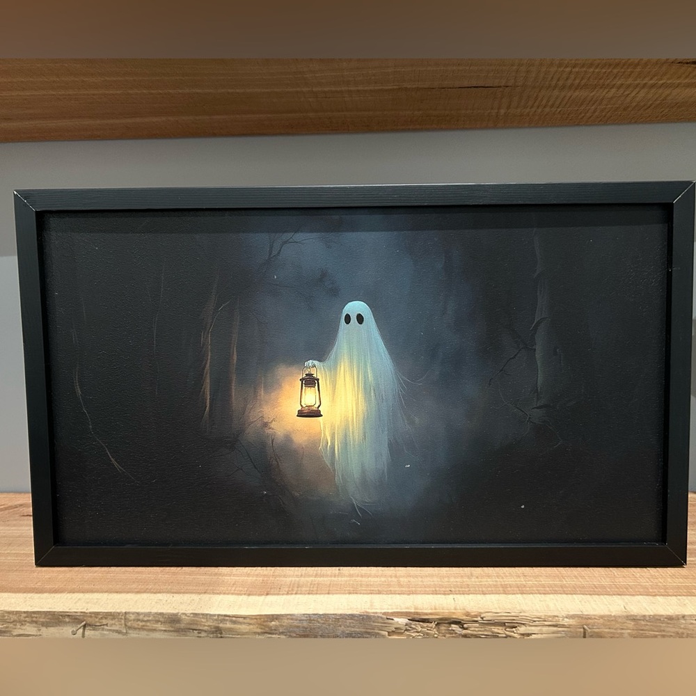 NEW Halloween Ghost with Lantern Print